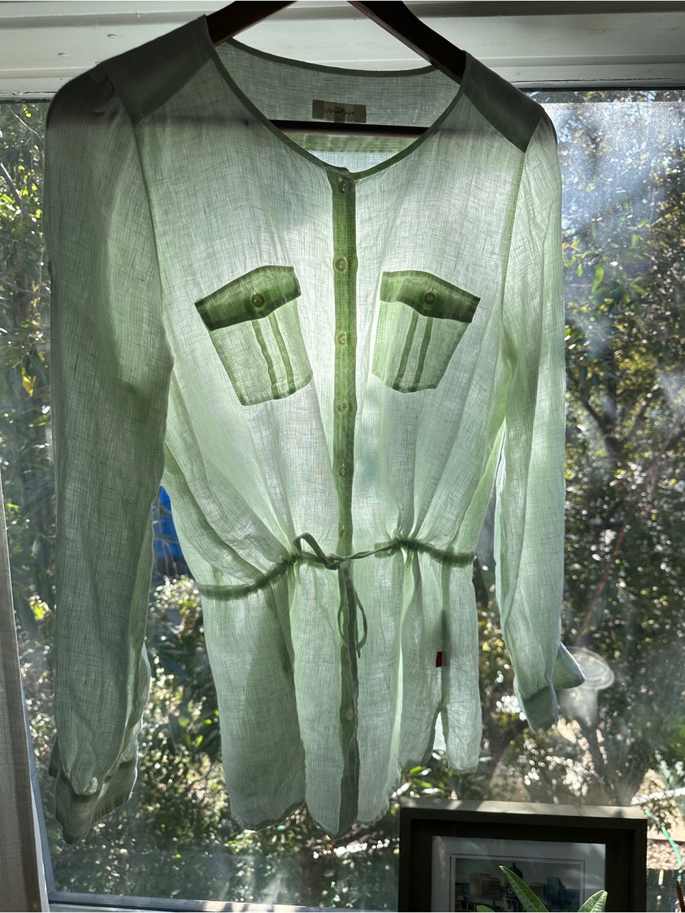 100% Linen long sleeve button up by Jackpot (Denmark)
